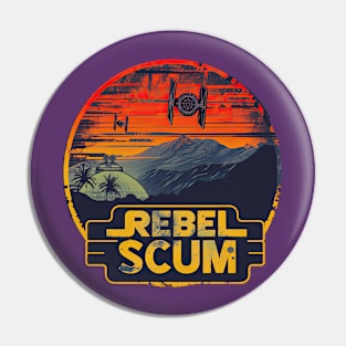 Retro Scum design Pin