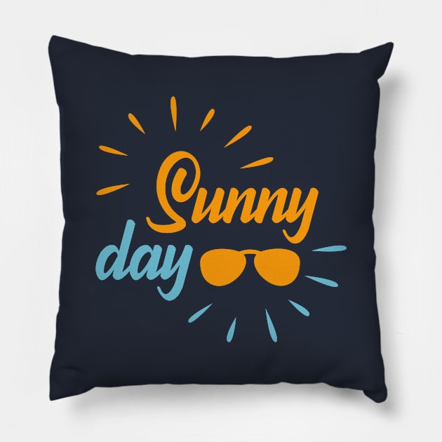 Sunny Day In Summer Pillow by Toogoo