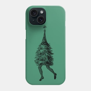 Vintage Christmas Tree with Legs Phone Case