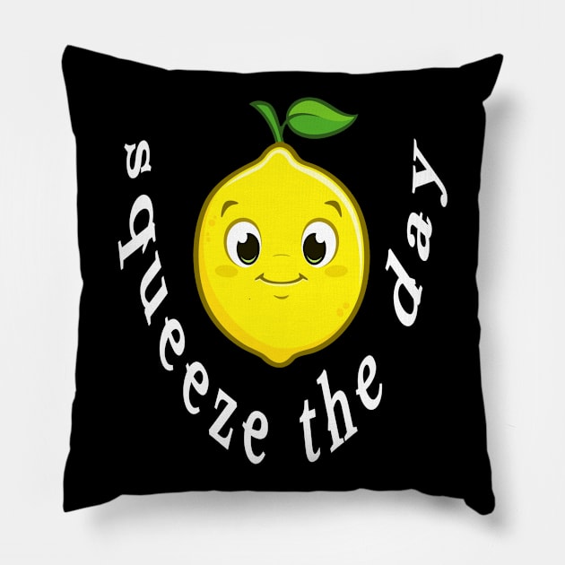 Squeeze the Day - Lemon Pillow by Jambo Designs