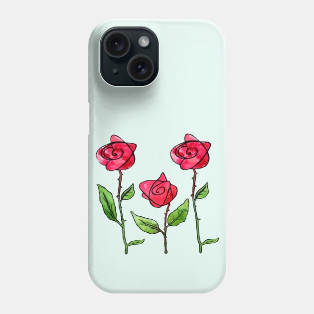 roses Phone Case by ArtKsenia