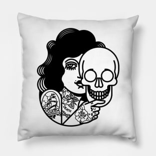 skull mask face Pillow