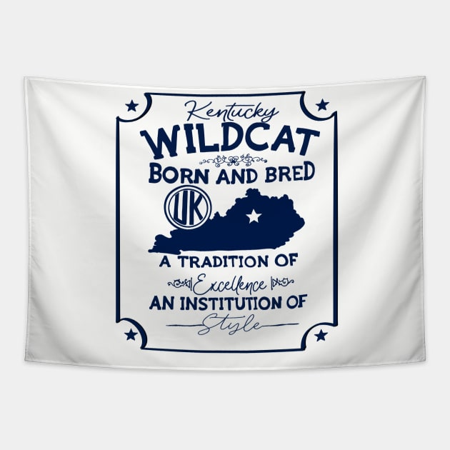 Kentucky Wildcats Born and Bread Tapestry by Sheila’s Studio