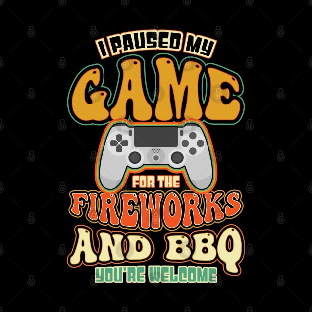 I Paused My Game Fireworks BBQ by aneisha