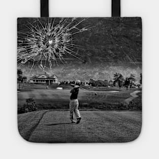 Broken Glass Sky - Black and White Tote