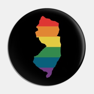 New Jersey State Rainbow Pin