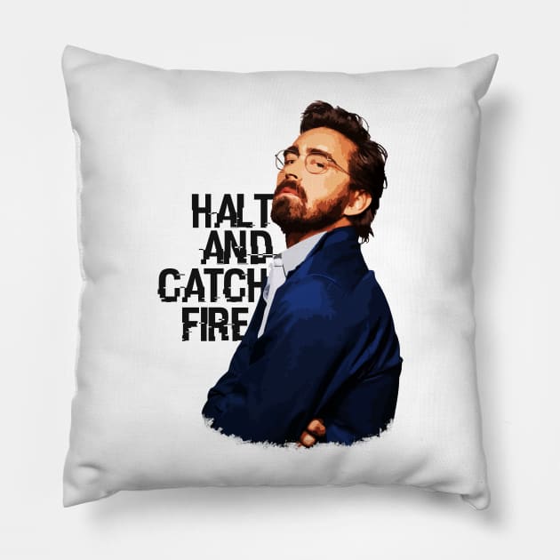 Joe MacMillan (Halt and Catch Fire) Pillow by Widmore