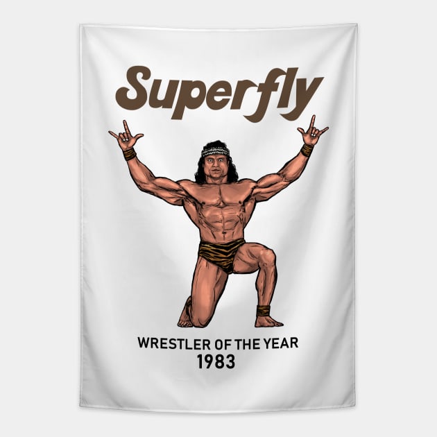 Superfly - Wrestler of the Year 1983 Tapestry by PreservedDragons