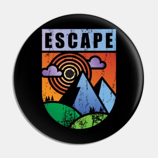 Escape to Sunset Mountain Pin