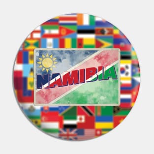 Namibia Vintage style retro souvenir Pin