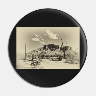 Superstition Mountain Old Time Version Pin