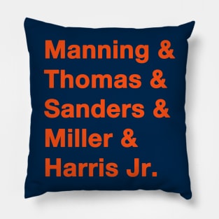 2015 Denver Broncos Orange Pillow