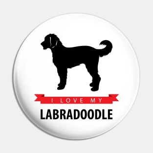 I Love My Labradoodle Pin