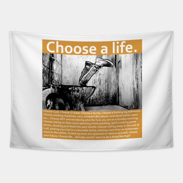 Trainspotting choose a life Tapestry by danimunjoz