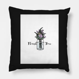 Thank You Floral - Color Pillow