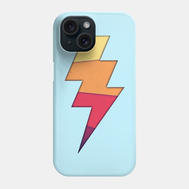 Lightning Strike Stripes Phone Case by Vin Zzep