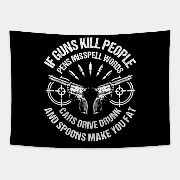 Shooting Sports Sports Shooter Guns Rifles Tapestry by Krautshirts