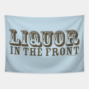 LIQUOR FRONT POKER BACK Tapestry