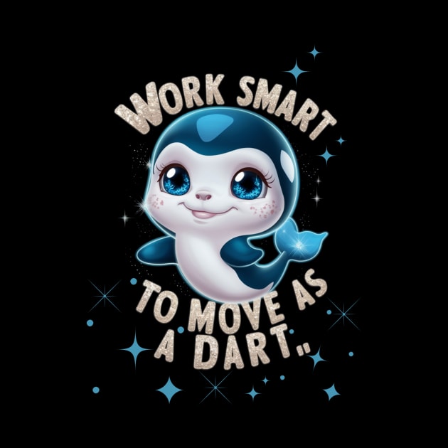 WORK SMART NOT HARD, LITTLE DART! by Sharing Love