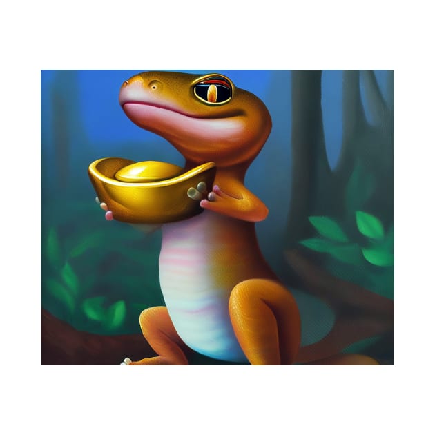 Gecko wealth by cloudart2868