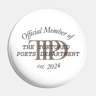 The Tortured Poets Department Pin