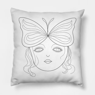 Butterfly Head Pillow