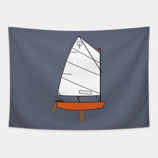 Optimist Sailing Dingy - Pumpkin Tapestry