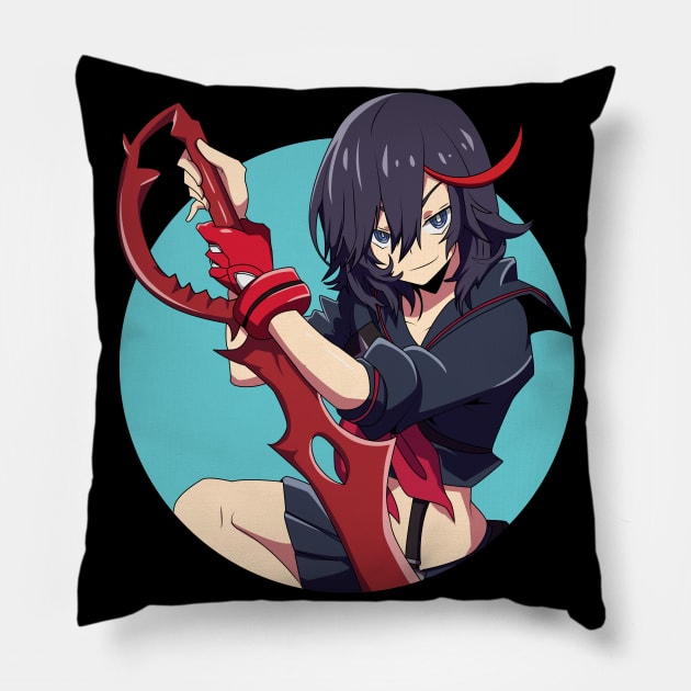 Kill La Kill  - Ryuko Matoi Pillow by Hala Art