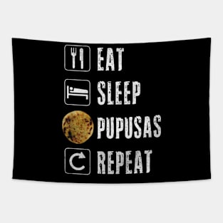 Eat sleep pupusas repeat Tapestry