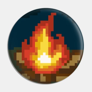 Bonfire in the woods Pin