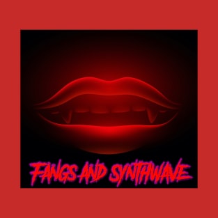 Fangs and Synthwave Mouth T-Shirt