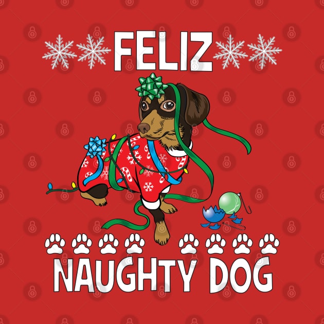 Feliz Naughty Dog by Roy J Designs