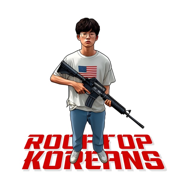 Rooftop Koreans by Rawlifegraphic