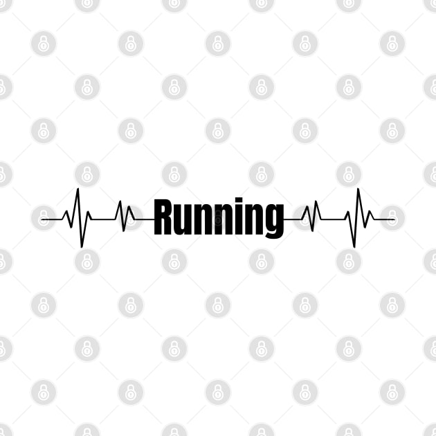 Running ecg - running is life by Patterns-Hub