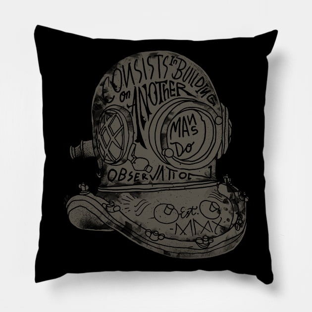 Diving Helmet Pillow by feelgoodid