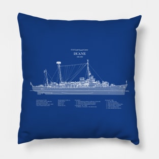 Duane wpg-33 United States Coast Guard Cutter - ABDpng Pillow