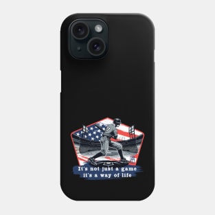 USA - American BASEBALL - It's not just a game, it's a way of life - color Phone Case