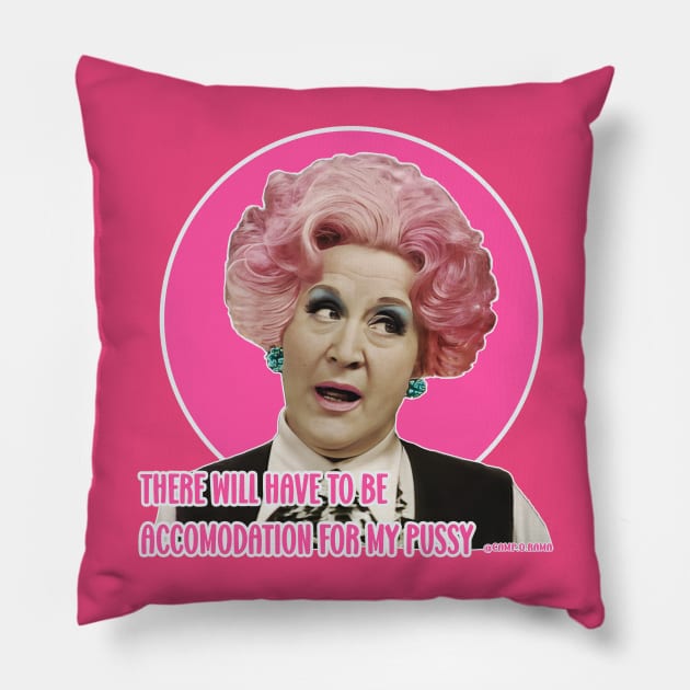 Mrs Slocombe Pillow by Camp.o.rama