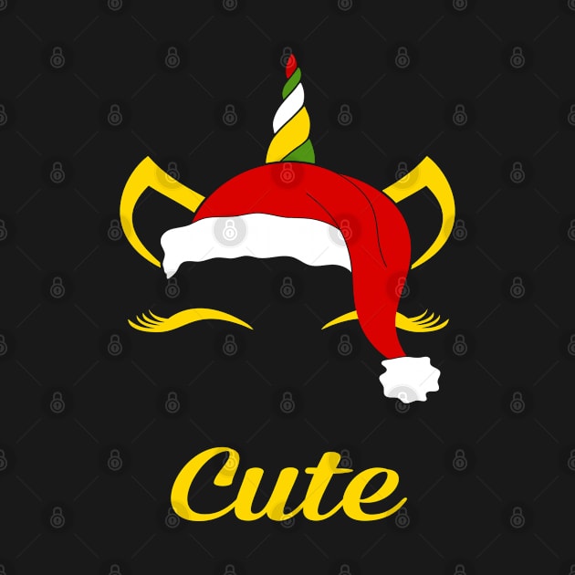 Cute Santa Claus Unicorn Birthday Occupation Job Christmas by familycuteycom