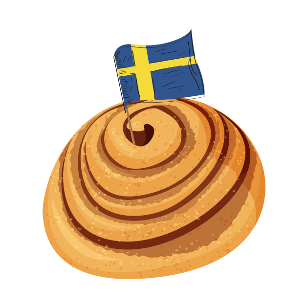 Swedish Kanelbulle Cinnamon Bun by alvarsprints