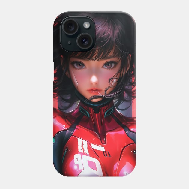 Race Girl | High Quality Anime Artwork | Chibi Manga Anime Art Phone Case by AlNoah