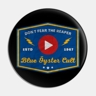 Blue Oyster Cult // Play Button Pin