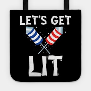 Let's Get Lit Fireworks Tote