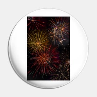 All Night Fireworks Celebration Pin