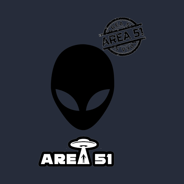 1ST Annual - Area 51 5k Alien T-shirt UFO by mizocrow