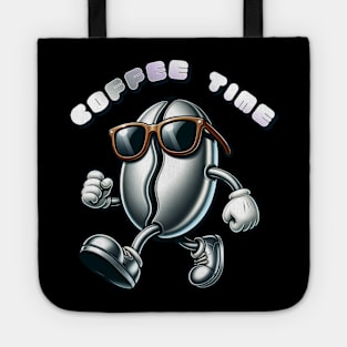 silver coffee bean mascot Tote