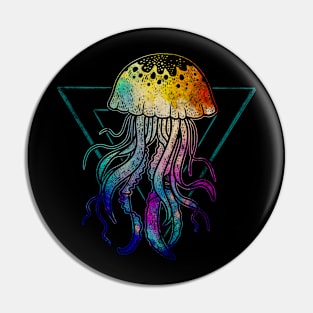 Colorful Jellyfish Pin