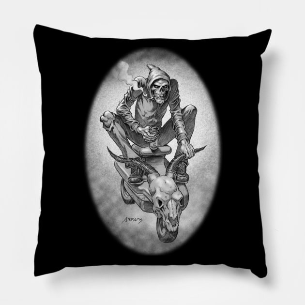 Death Rider Pillow by Paul_Abrams