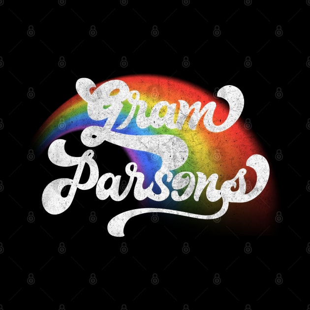 Gram Parsons // Retro Faded Style Design by DankFutura