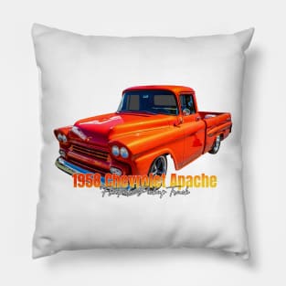 1958 Chevrolet Apache Fleetside Pickup Truck Pillow